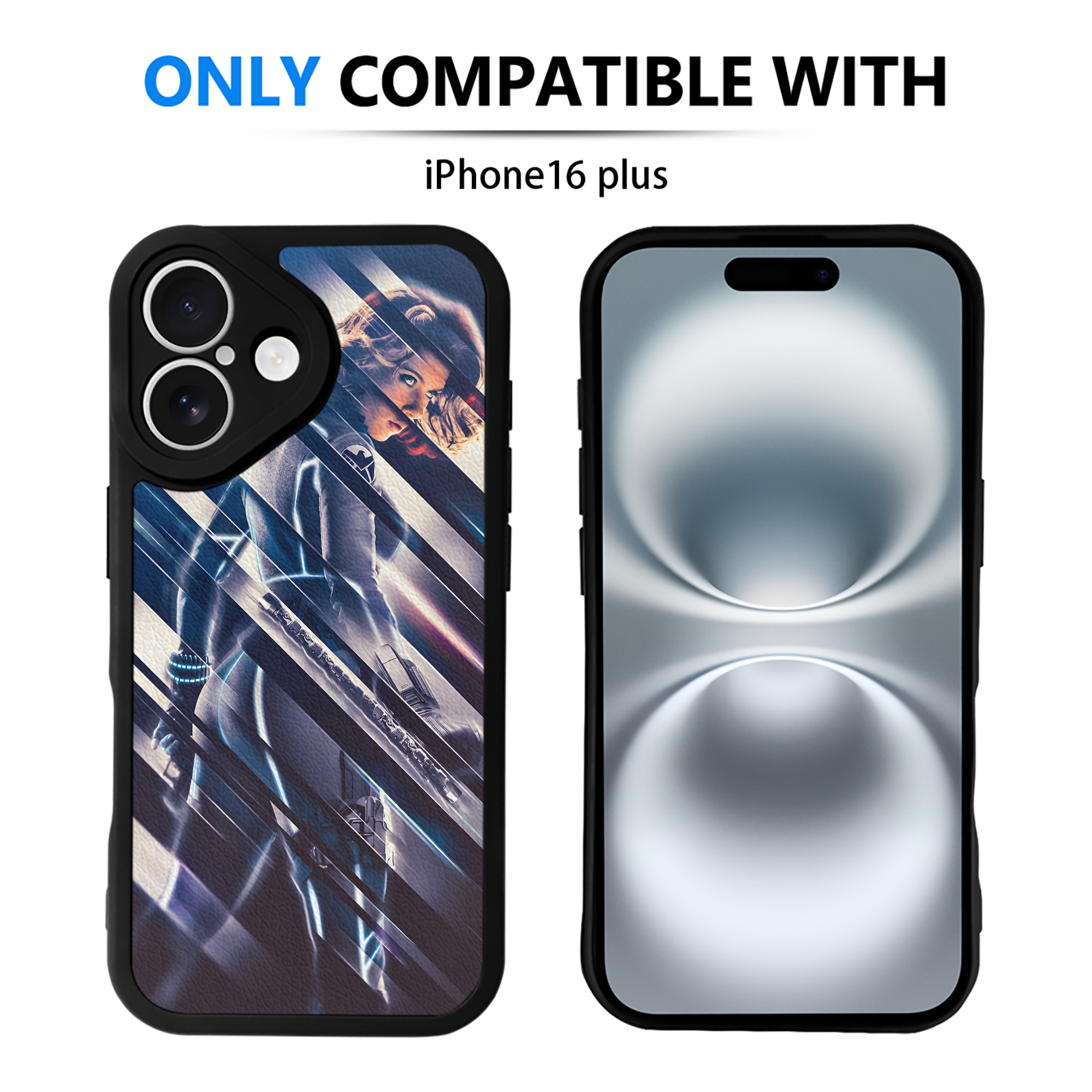 （画像用） アベンジャーズ The Avengers 【iPhone 16シリーズ対応】シリコンスマホケース（レザー調） 材質：シリコン